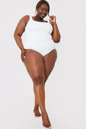 Underbust Seam Control Towelling Swimsuit