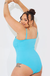 Sculpt and Control Crinkle Bandeau Swimsuit