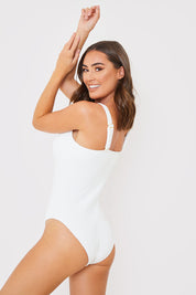 Underbust Seam Control Towelling Swimsuit