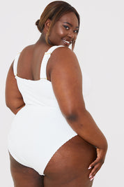 Underbust Seam Control Towelling Swimsuit