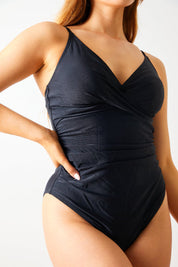 Twist Front Tummy Control Swimsuit