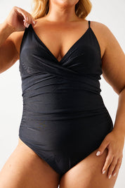 Twist Front Tummy Control Swimsuit