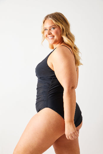 Twist Front Tummy Control Swimsuit