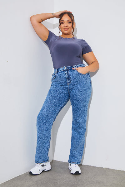 Short Sleeve Double Layer Slinky Bodysuit