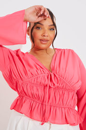 Shirred Detail Blouse