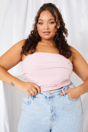 Ruched Strapless Corset Top