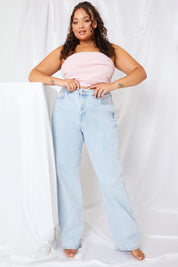 Ruched Strapless Corset Top