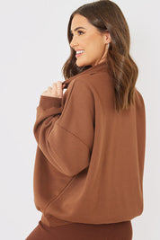 Oversized Half Zip Sweater