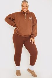 Oversized Half Zip Sweater