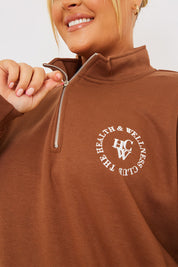 Oversized Half Zip Sweater