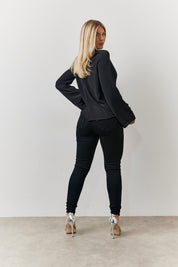 Cowl Neck Draped Blouse