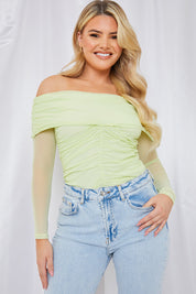 Mesh Bardot Top