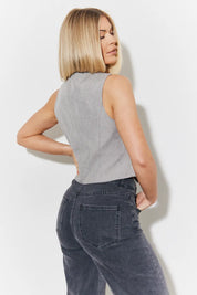 In The Style Tailored Waistcoat in Grey