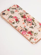 Pink Rose and Yellow Transparent Floral Print IPhone Case