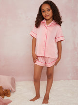 Girls Pyjama Short Set in Pink