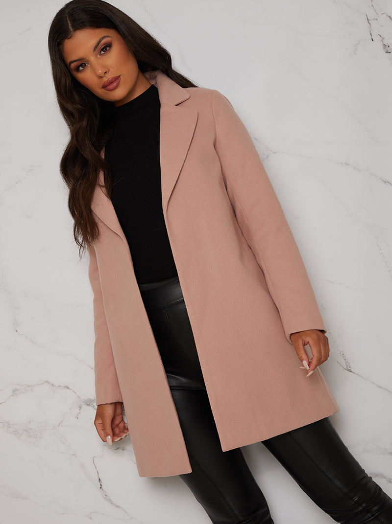 Lightweight Oversized Coat in Pink