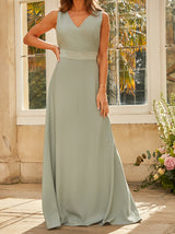 Cut-Out Bow Back Maxi Dress in Sage