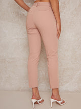 Tailored Trousers in Pink