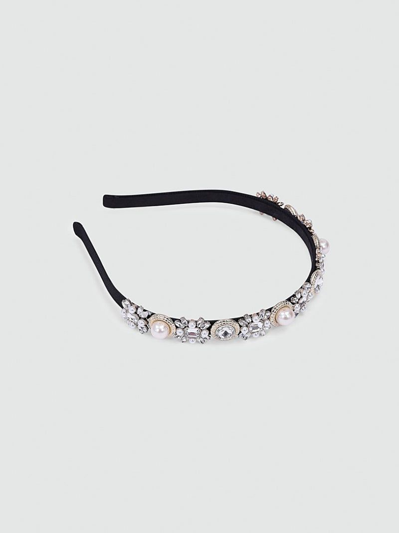 Pearl & Diamante Embellished Headband