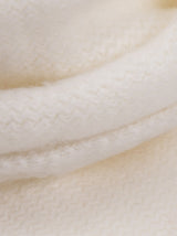 Pom Pom Detail Scarf in Cream