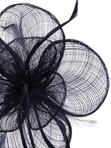 Navy Blue Comb Lace Flower Fascinator