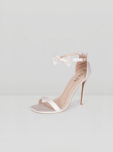 Stilleto Heels with Bow Detail in Ivory