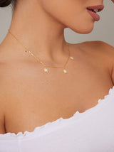 Star Detail Necklace in Gold Necklace
